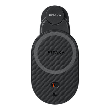Pitaka MagEZ Pro 2 M-safe Şarj Özellikli Qi2 Tesla Model Y ve Model 3 Uyumlu Aramid Fiber Araç Telefon Tutucu