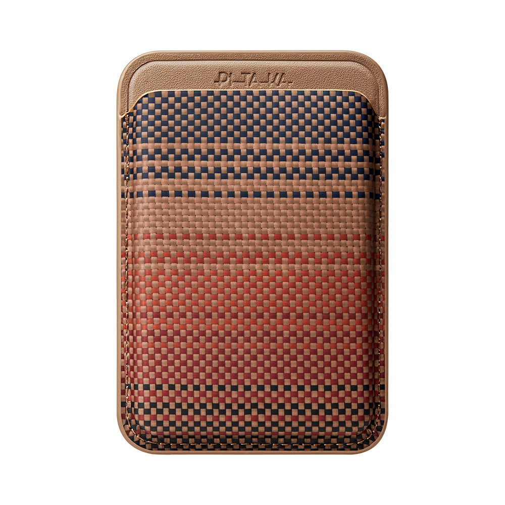 Pitaka Magnetic Woven Series Aramid Fiber Magnetic Card Holder Blue