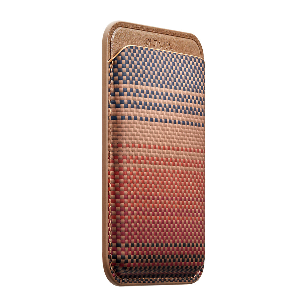 Pitaka Magnetic Woven Series Aramid Fiber Magnetic Card Holder Brown