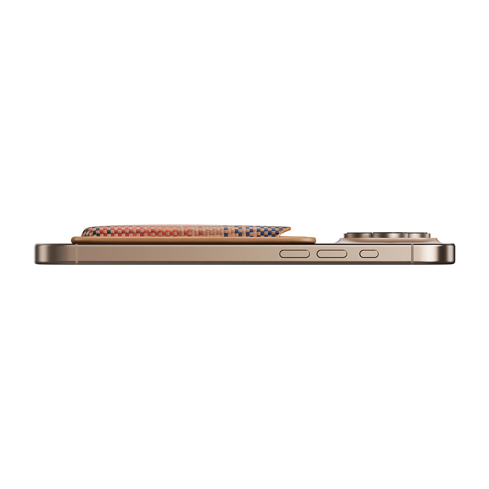 Pitaka Magnetic Woven Series Aramid Fiber Magnetic Card Holder Brown