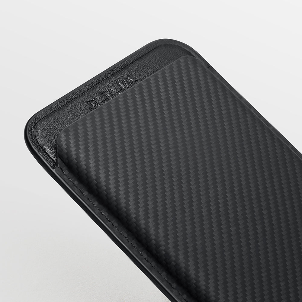 Pitaka Magnetic Woven Serisi Aramid Fiber Magnetik Kartlık Siyah