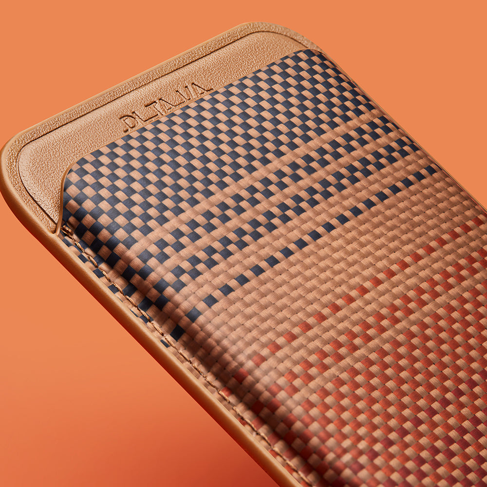 Pitaka Magnetic Woven Series Aramid Fiber Magnetic Card Holder Blue
