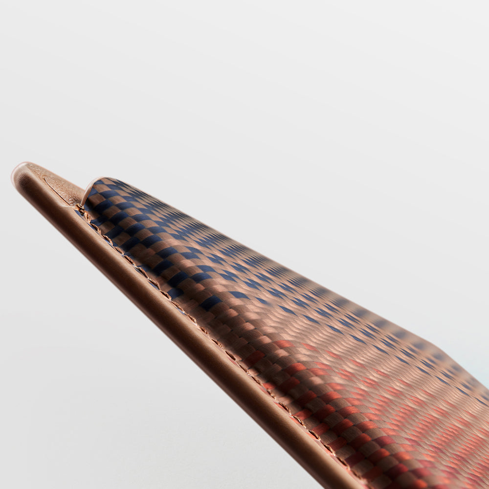 Pitaka Magnetic Woven Series Aramid Fiber Magnetic Card Holder Brown
