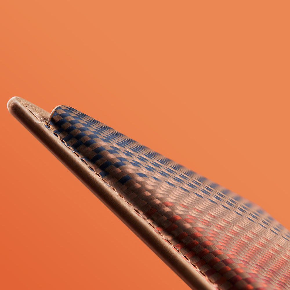 Pitaka Magnetic Woven Series Aramid Fiber Magnetic Card Holder Blue