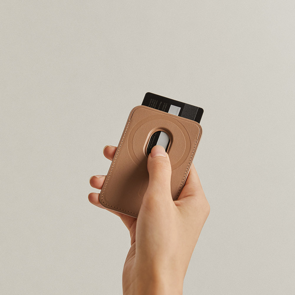 Pitaka Magnetic Woven Series Aramid Fiber Magnetic Card Holder Brown