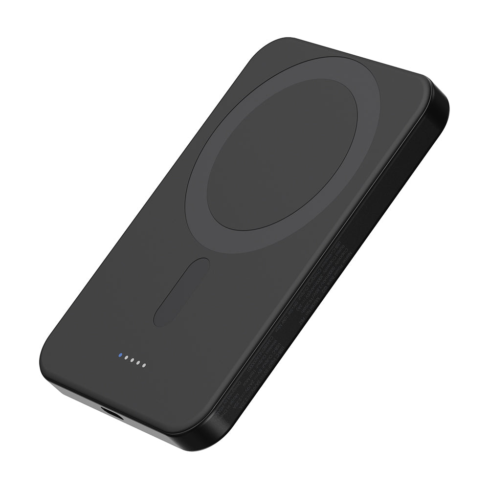 Pitaka Tactile Woven Qi2 Şarj Teknolojili Aramid Fiber M-Safe Powerbank 15W 5000mAh Siyah