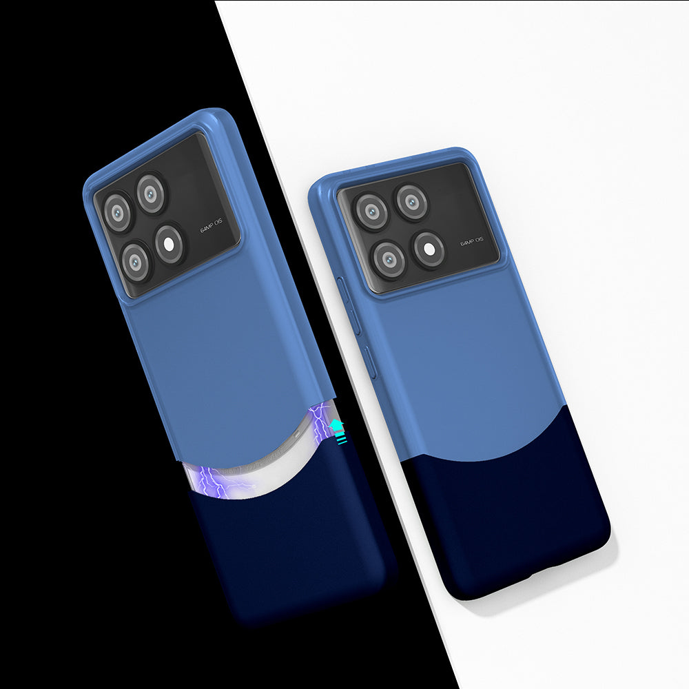 Poco X6 Pro Kılıf Mıknatıslı Zore Duble Kapak Siyah