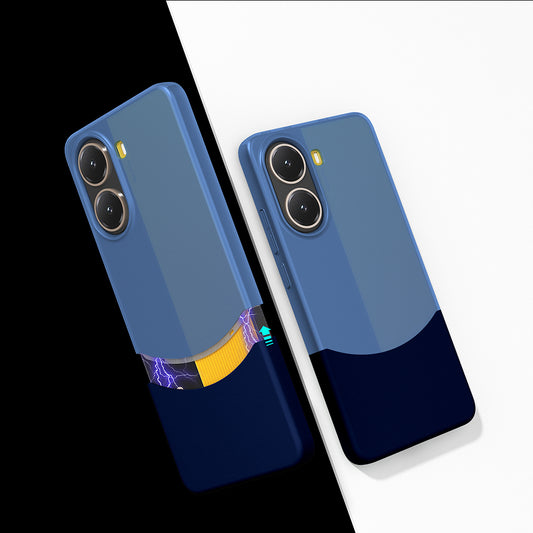 Poco X7 Pro Magnetic Zore Double Cover Dark Blue