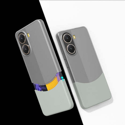 Poco X7 Pro Magnetic Case Zore Double Cover Gray