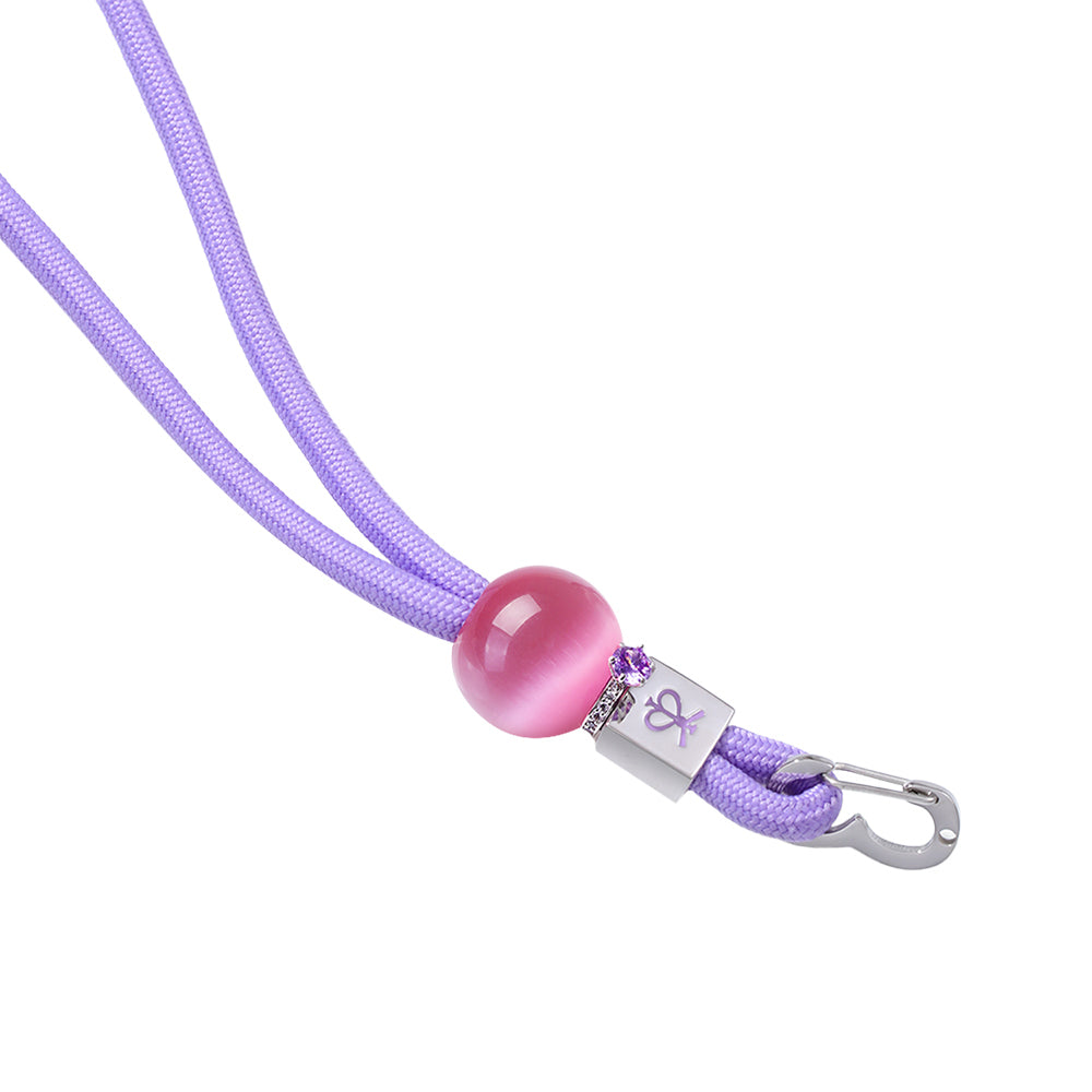 Pynana Charm Series 2 in 1 Rope Phone Lanyard Cream