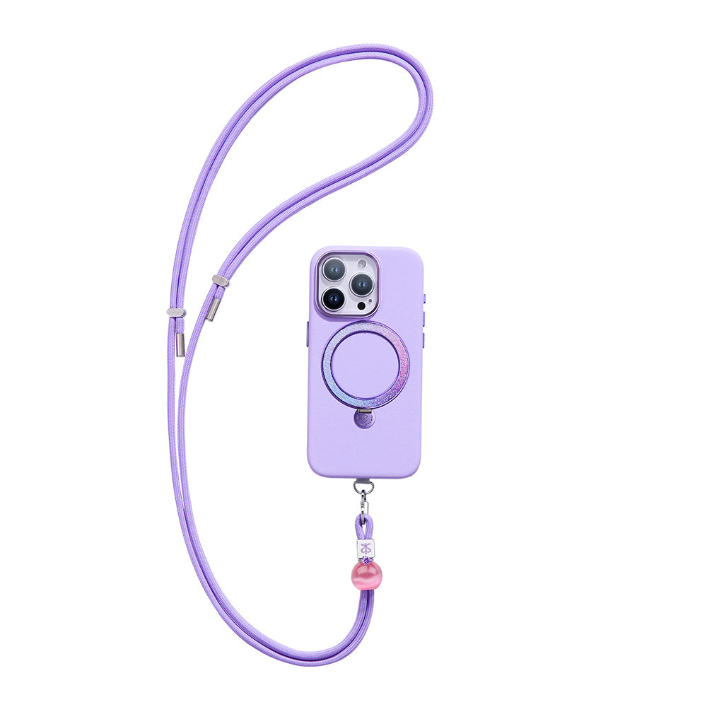 Pynana Charm Series 2 in 1 Rope Phone Lanyard Cream