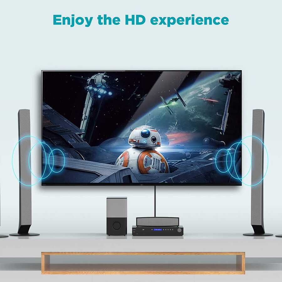 Qgeem QG-AU13 RCA Aux Audio Kablo 3.05M Siyah