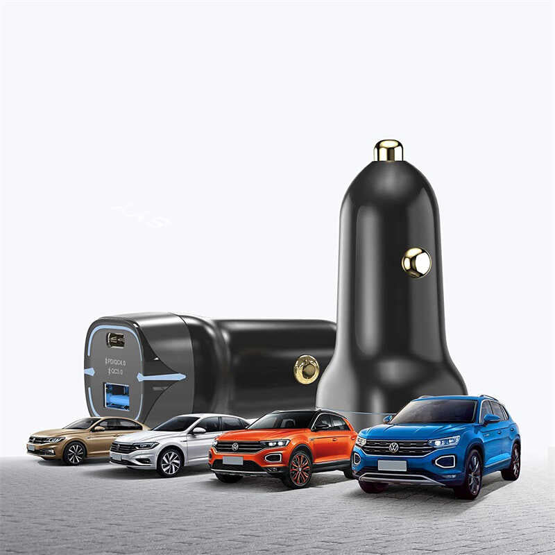 Qgeem QG-CHAP03 Usb - PD 52.5W Araç Şarj Aleti Siyah