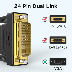Qgeem QG-HD15 DVI Kablo 0.91M Siyah