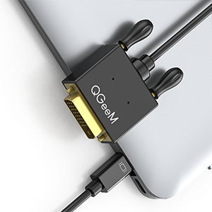 Qgeem QG-HD30 DVI To Mini Display Port Kablo Siyah