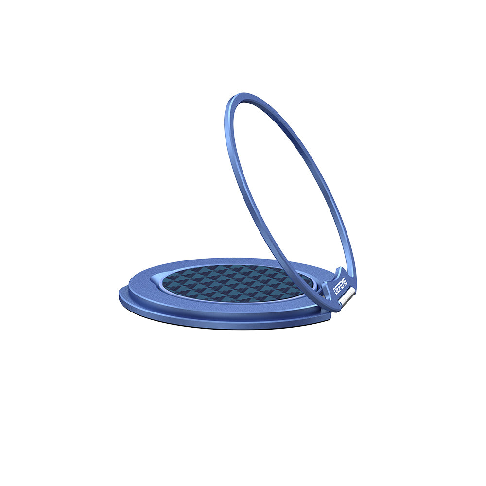 Raptic Defeme FreeFlow 360 Derece Dönebilen Karbon Fiber Tasarımlı Parmak Ring Stand Kırmızı-Sarı