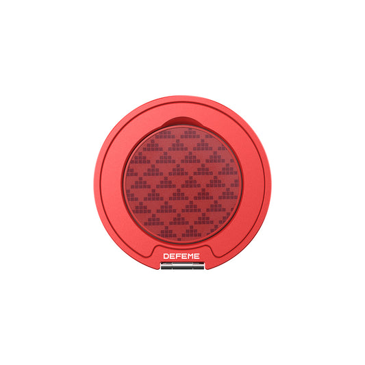 Raptic Defeme FreeFlow 360 Degree Rotating Carbon Fiber Design Finger Ring Stand Red