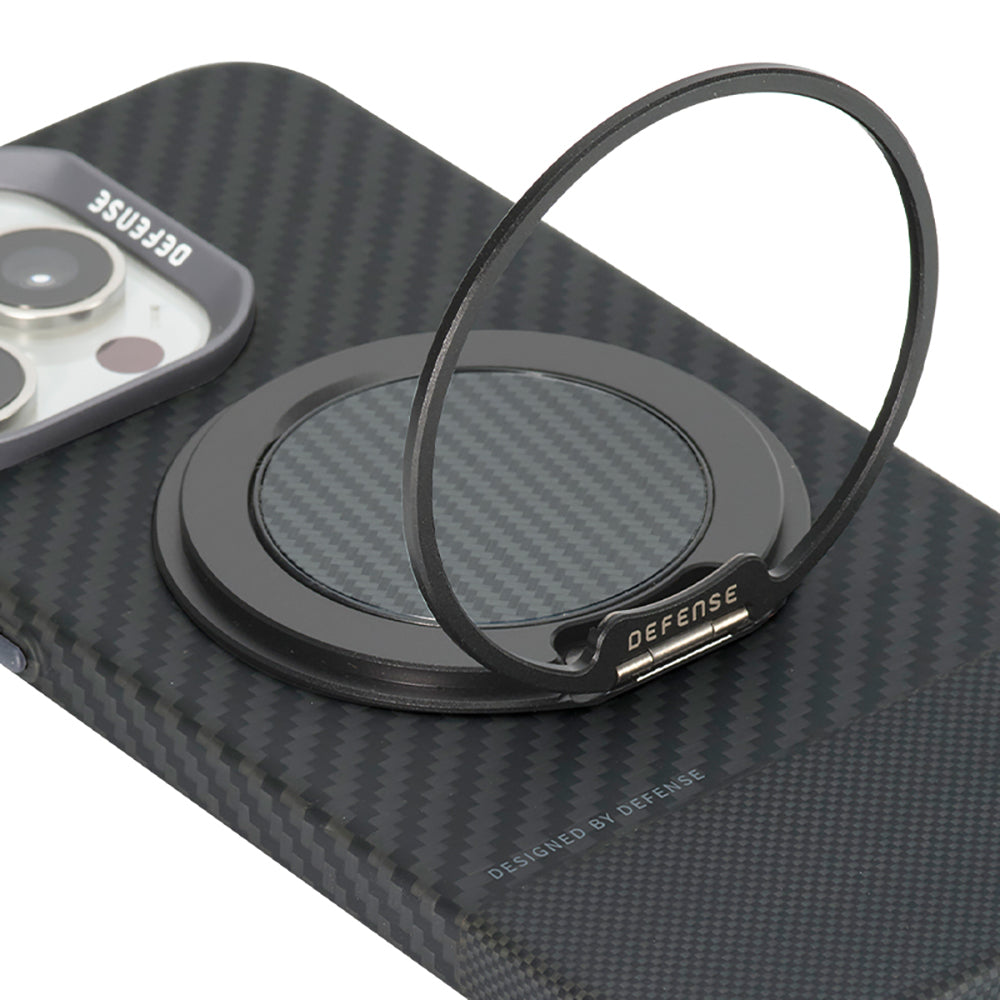 Raptic Defense Serisi Magnetik Özellikli 360 Derece Dönebilen Parmak Ring Stand Siyah