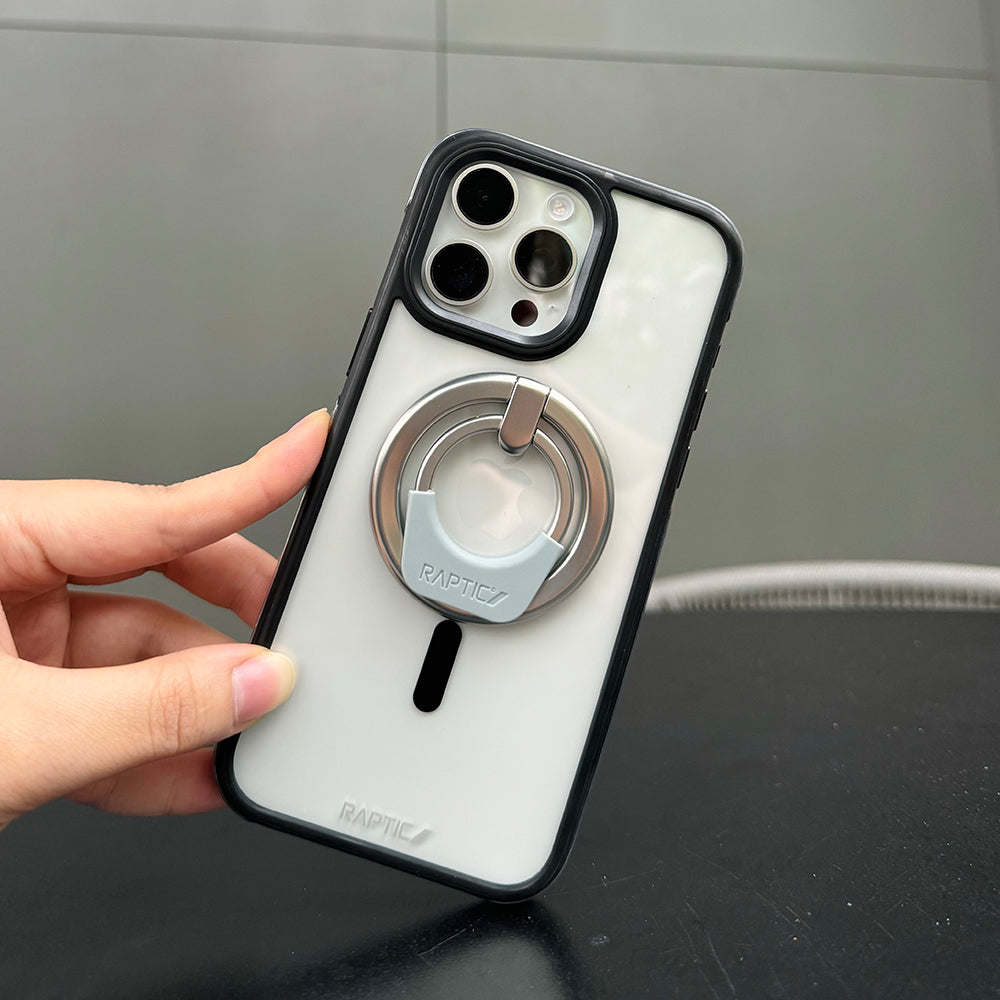 Raptic Magnetik Özellikli 360 Derece Dönebilen Parmak Ring Stand Füme