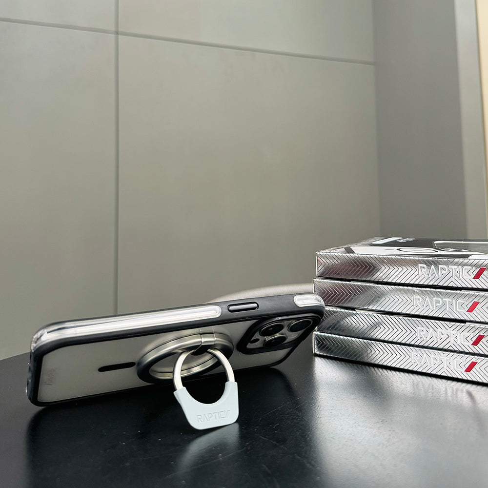 Raptic Magnetik Özellikli 360 Derece Dönebilen Parmak Ring Stand Füme