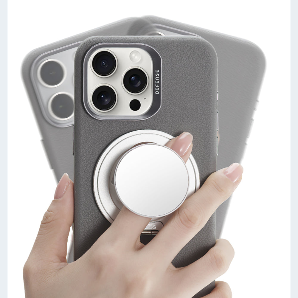 Raptic Mirror Serisi Magnetik Özellikli Aynalı 360 Derece Dönebilen Parmak Ring Stand Gümüş