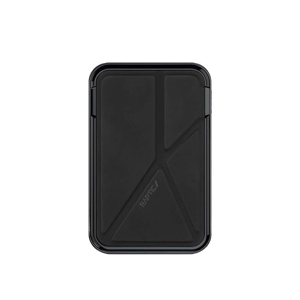 Raptic Trio Standlı Wireless ve PD Hızlı Şarj Özellikli Powerbank 15W 10.000mAh Siyah