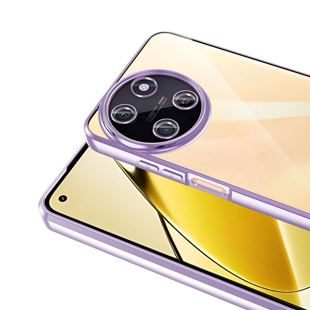 Realme 11 4G Case Camera Protection Logo Showing Zore Omega Cover Rose Gold