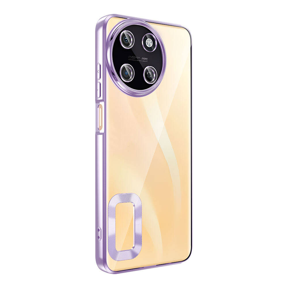 Realme 11 4G Case Camera Protection Logo Showing Zore Omega Cover Lilac