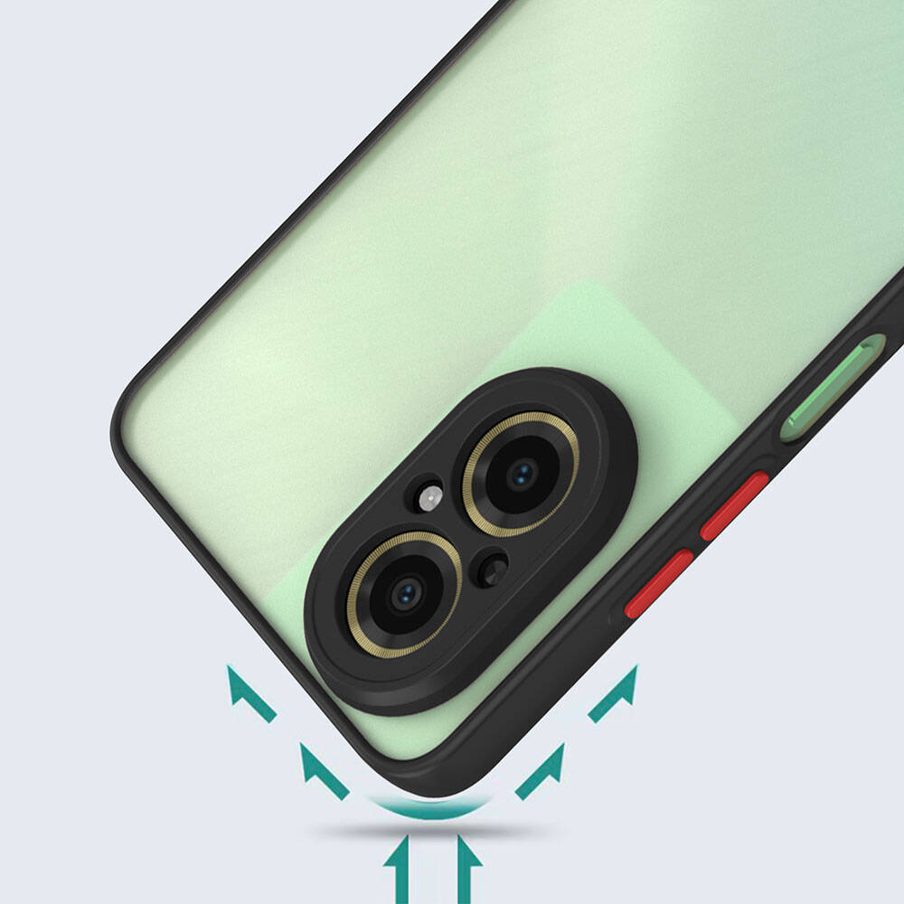Realme 12 Lite Case Zore Hux Cover Navy Blue