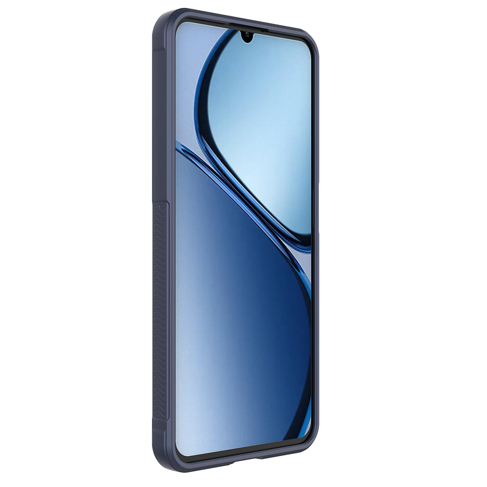 Realme C61 Case Flexible TPU Hollow Back Surface Design Zore Ethnic Silicone Cover Black