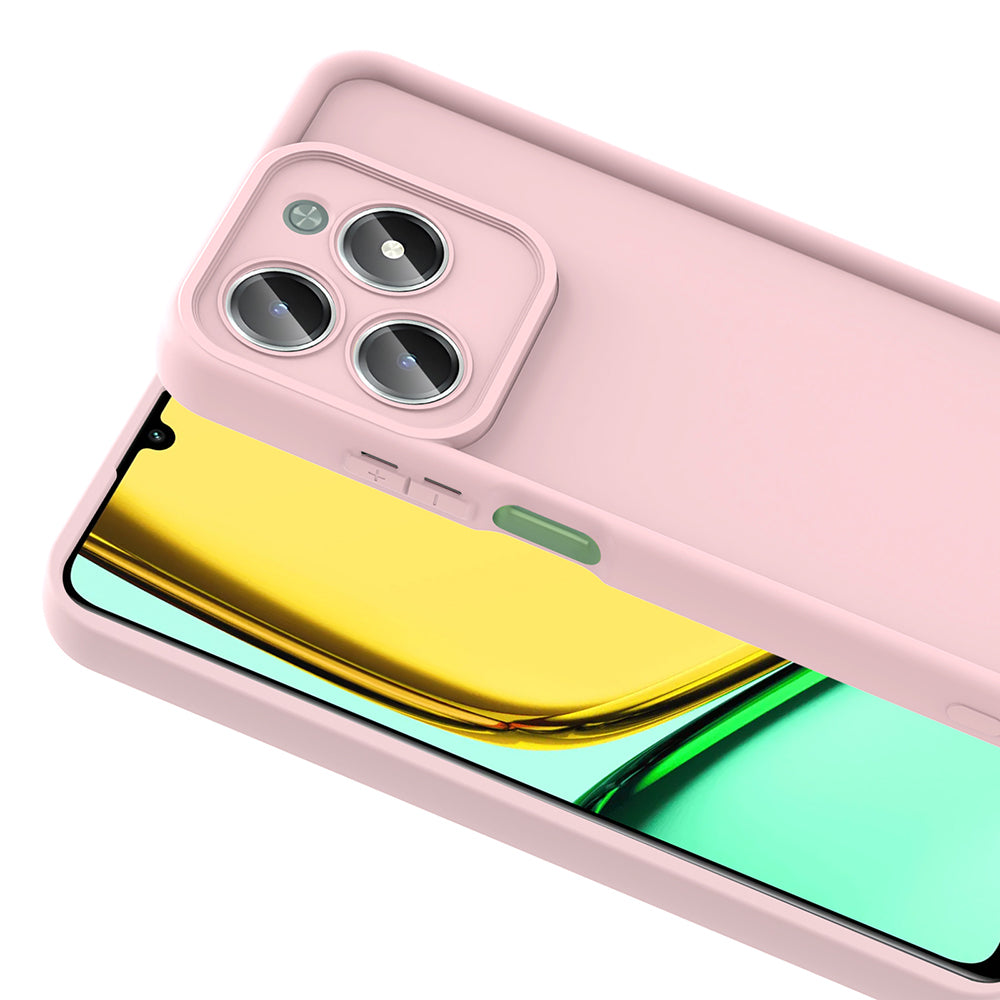 Realme C61 Case Camera Protection Zore Pineapple Cover Pink