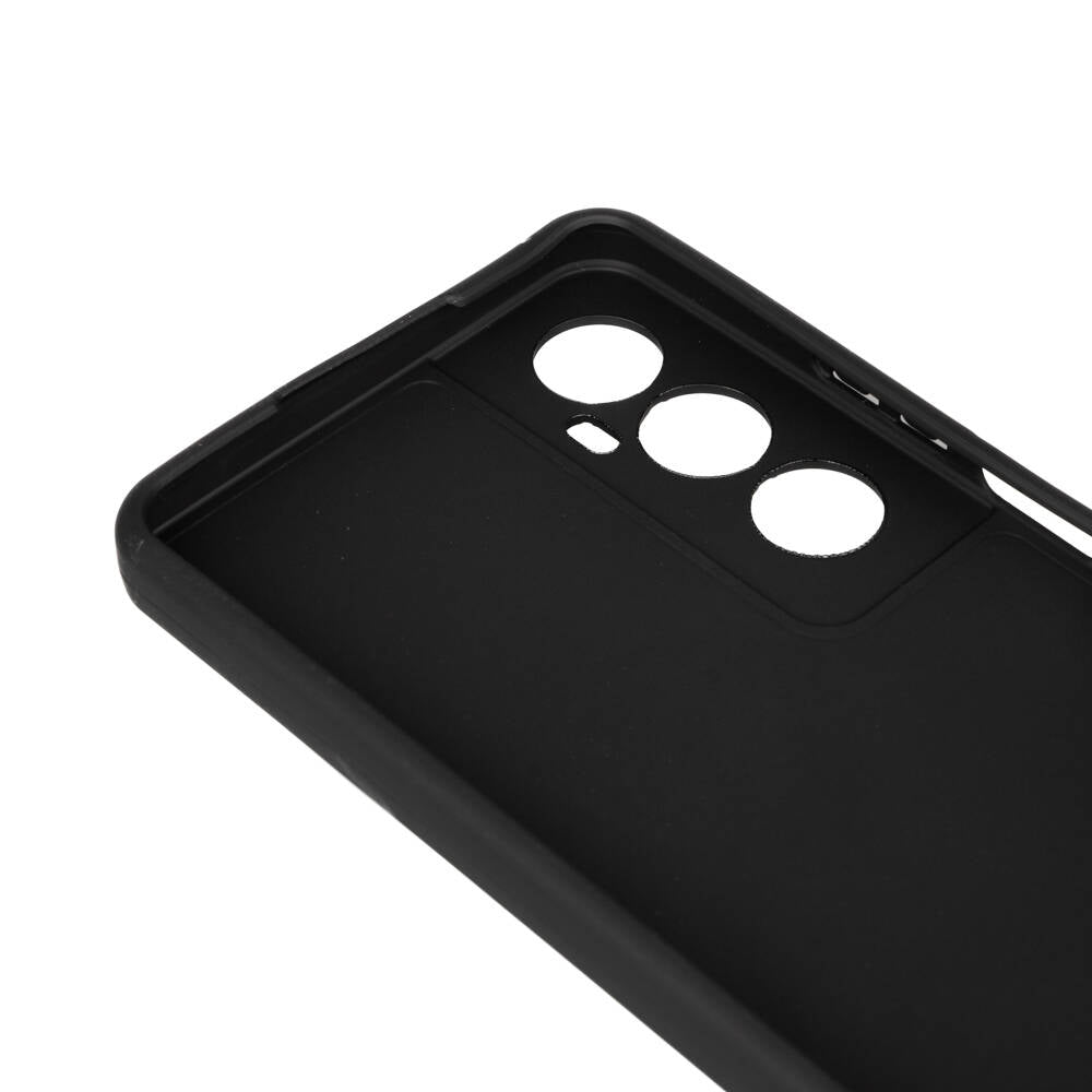 Realme C65 4G Case Zore Piping Silicone Navy Blue