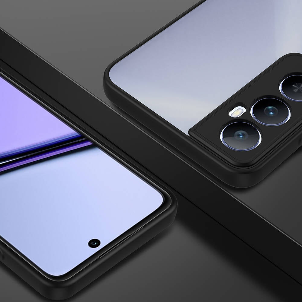 Realme C65 4G Case Zore Hux Cover Black