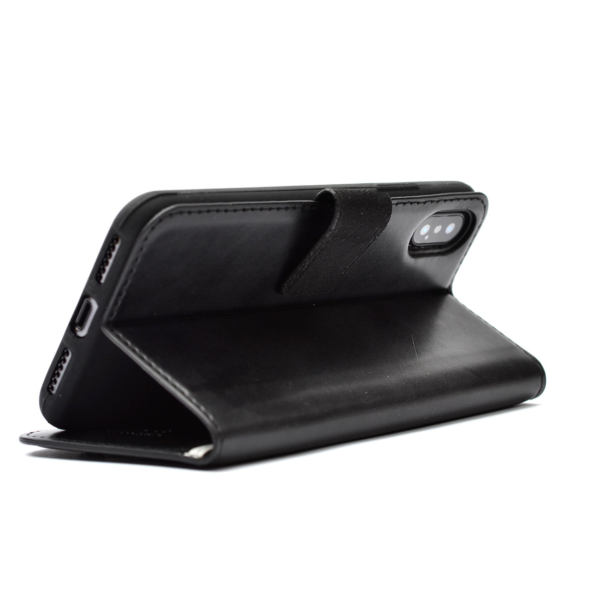 Realme C75 Case Zore Kar Deluxe Flip Cover Black