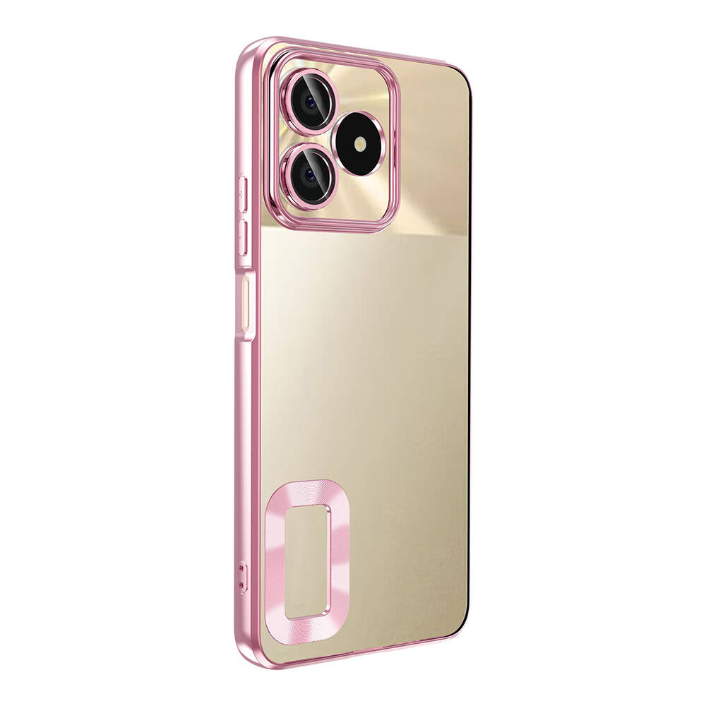 Realme Note 50 Case Camera Protection Logo Showing Zore Omega Cover Lilac