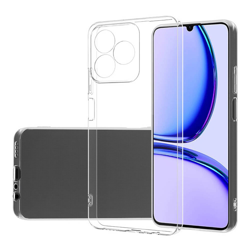 Realme Note 50 Case Zore Super Silicone Cover Transparent