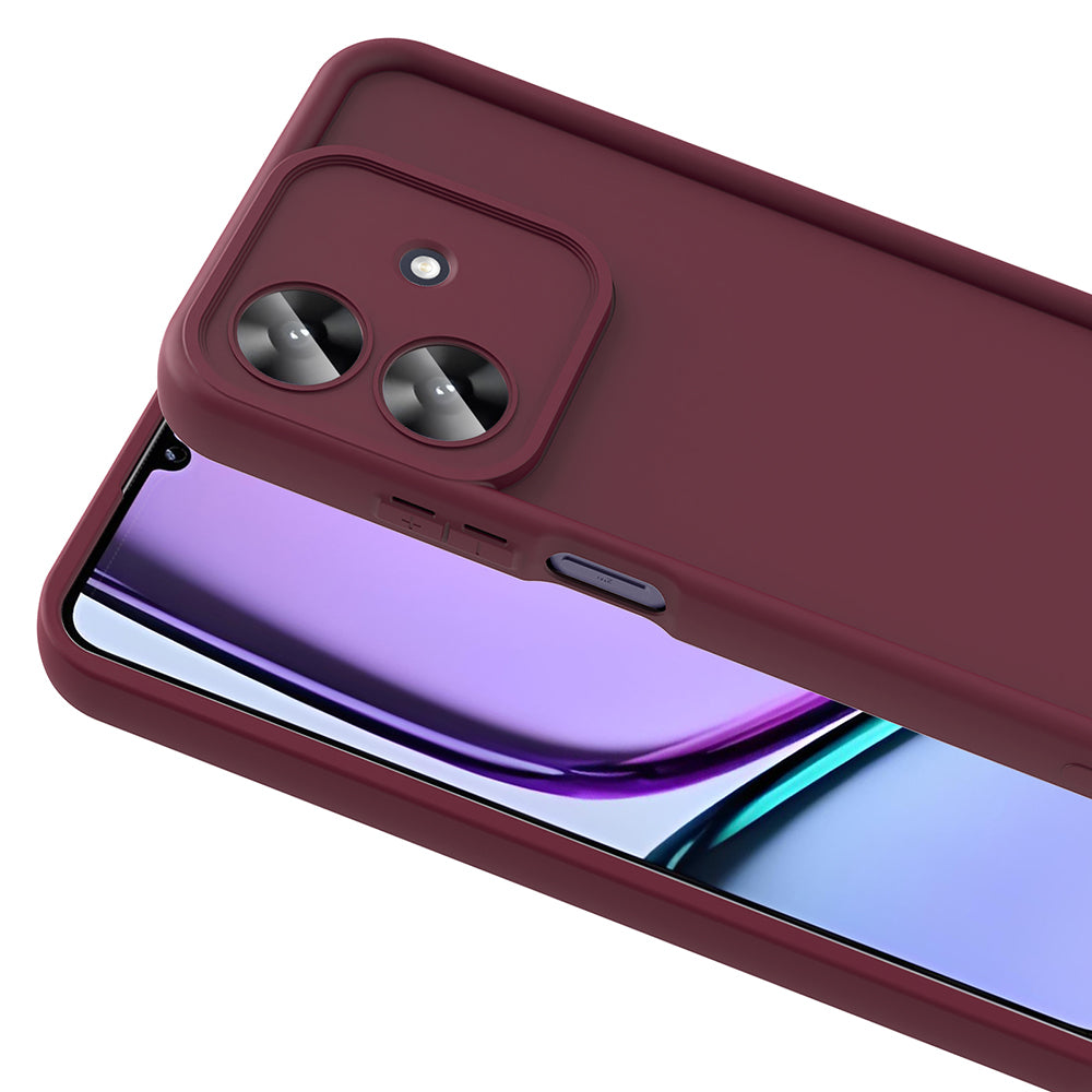 Realme Note 60 Case Camera Protection Zore Pineapple Cover Black