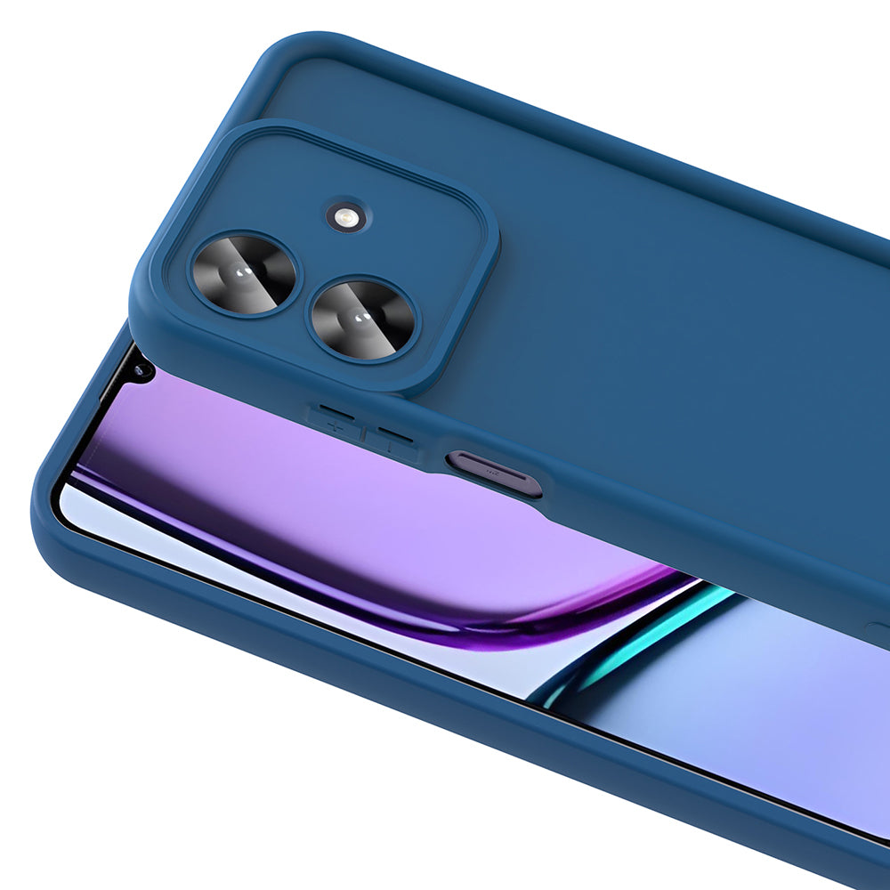 Realme Note 60 Case Camera Protection Zore Pineapple Cover Plum