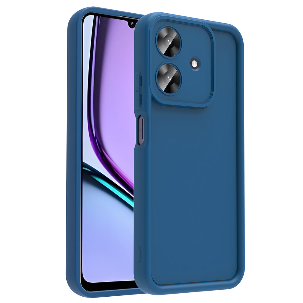 Realme Note 60 Case Camera Protection Zore Pineapple Cover Dark Green