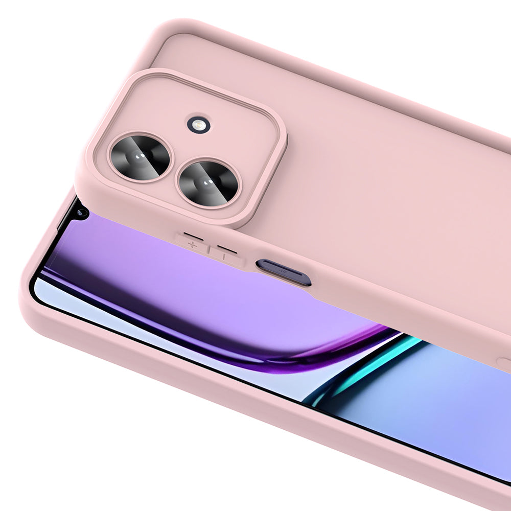 Realme Note 60 Case Camera Protection Zore Pineapple Cover Pink