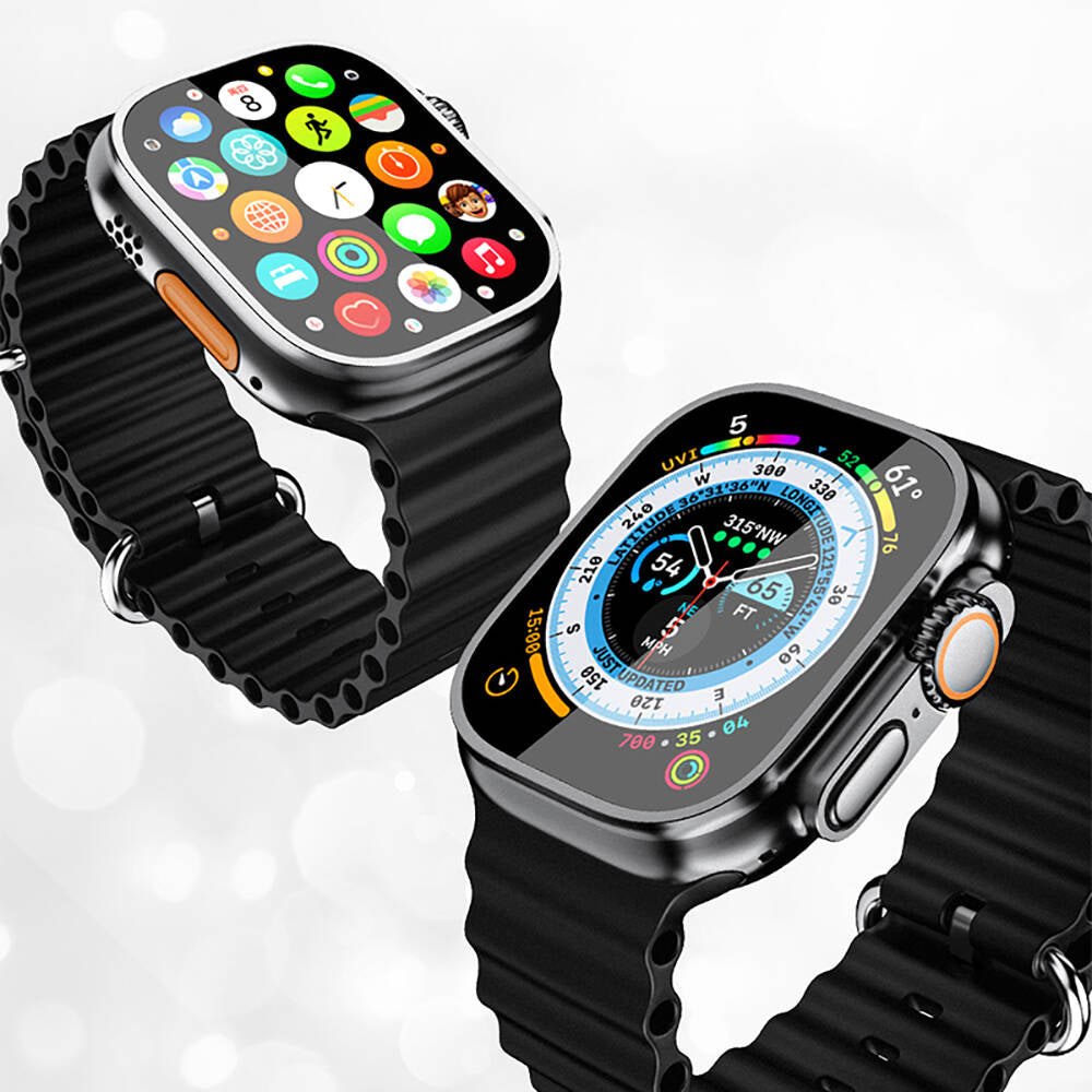 Recci RA23 iOS and Android Compatible Smartwatch Black