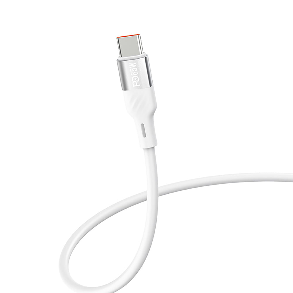 Recci RC83ECC GaN Technology Fast Charging Head USB-A to Type-C PD 35W Wired Charging Set White