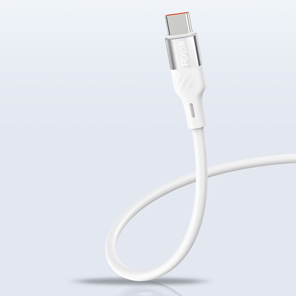 Recci RC83ECC GaN Technology Fast Charging Head USB-A to Type-C PD 35W Wired Charging Set White
