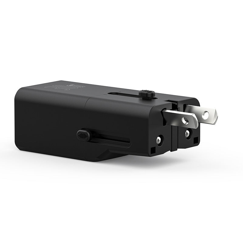 Recci RCG-P07 Multi Universal US/UK/EU/AU Compatible Charging Adapter 30W Black