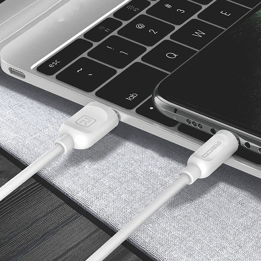 Recci RCL-P100 City of Sky Series Lightning to USB-A Data and Charging Cable 1M White