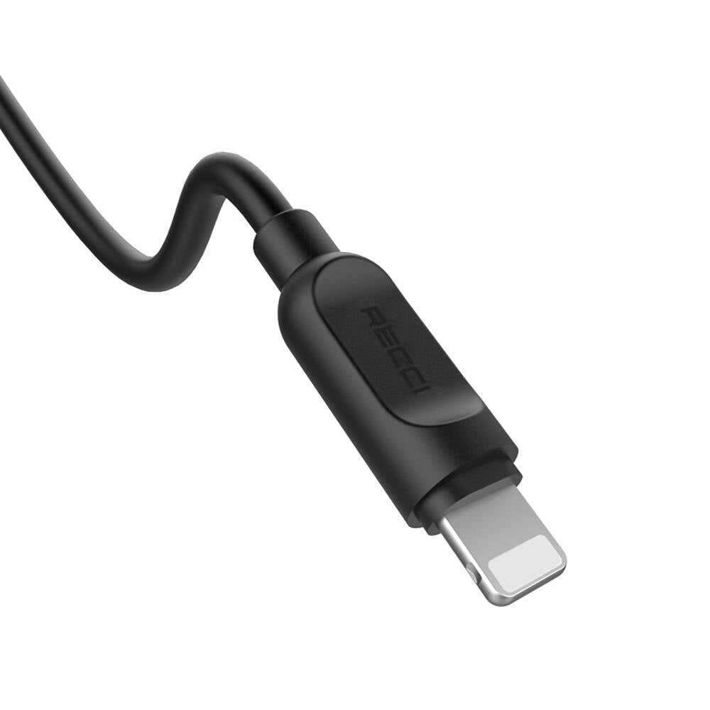Recci RCL-P100 City of Sky Series Lightning to USB-A Data and Charging Cable 1M Black