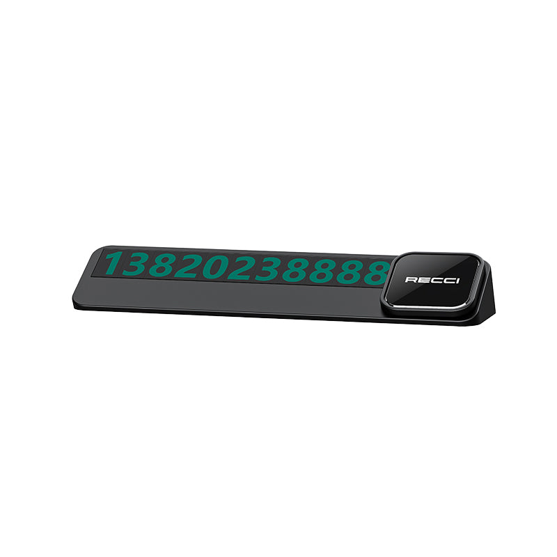 Recci RCS-C03 Night Visible and Concealable Vehicle Parking Numbering Device Black