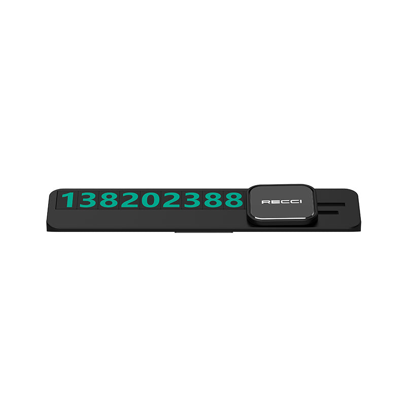 Recci RCS-C03 Night Visible and Concealable Vehicle Parking Numbering Device Black