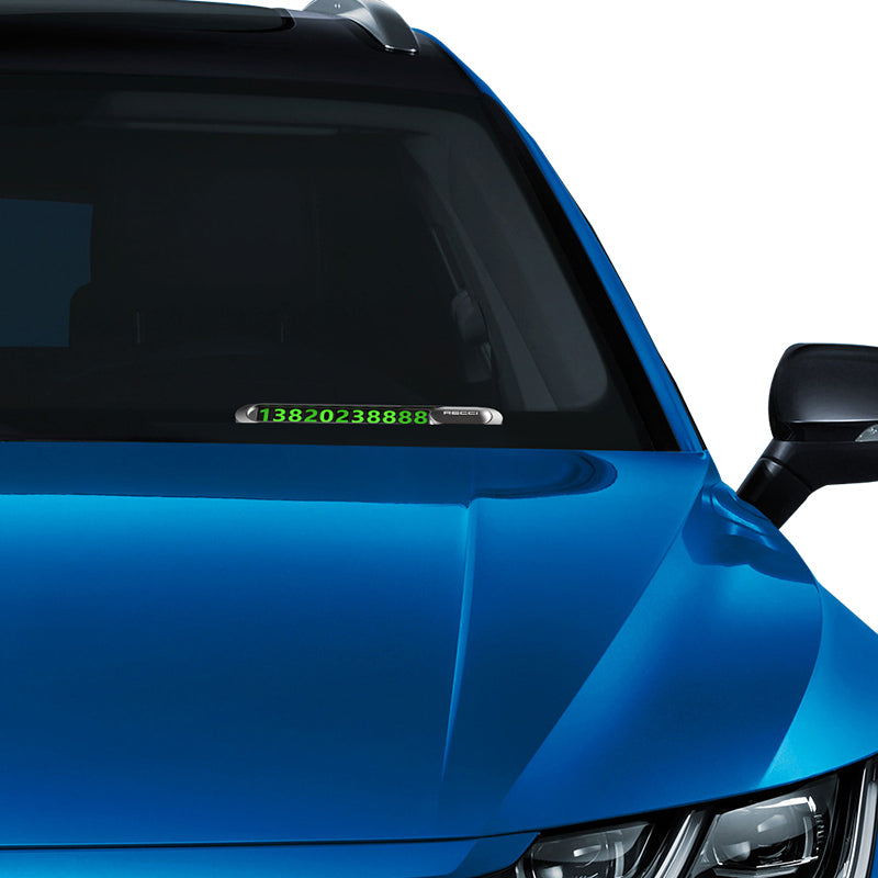 Recci RCS-C06 Plating Coated Surface Night Visible and Concealable Number Feature Vehicle Parking Numberer Gray