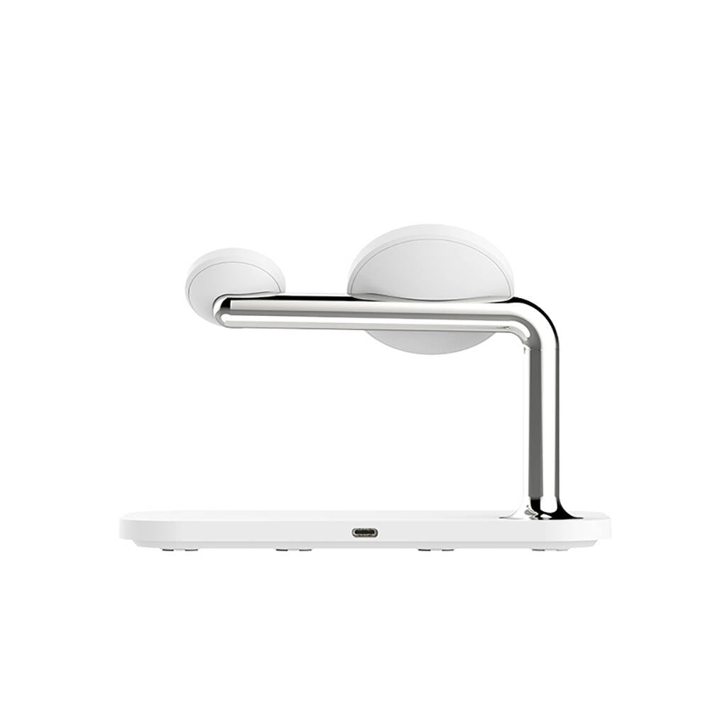 Recci RCW-20 Prestige Series 3in1 M-safe 15W Fast Charging Magnetic Wireless Charging Stand White